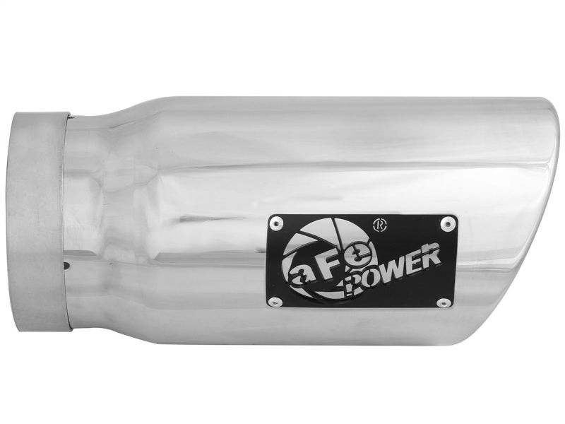 aFe Diesel Exhaust Tip Bolt On Polished 5in Inlet x 6in Outlet x 12in Long-thumbmail-2