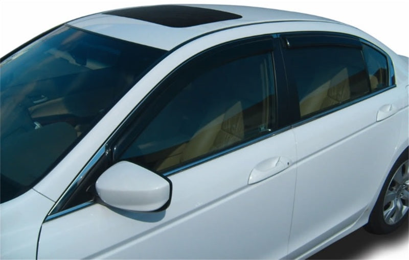 Stampede 2008-2012 Honda Accord Sedan Tape-Onz Sidewind Deflector 4pc - Smoke