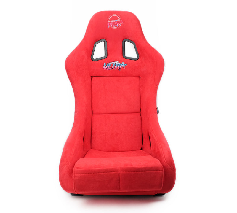 NRG FRP Bucket Seat ULTRA Edition - Medium (Red Alcantara/Pearlized Back)-thumbmail-5