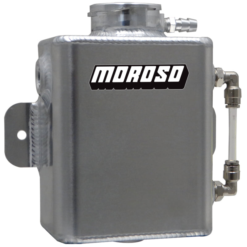 Moroso Universal Coolant Expansion Tank (w/Sight Tube) - Billet Filler Neck - 1.25qt-thumbmail-1
