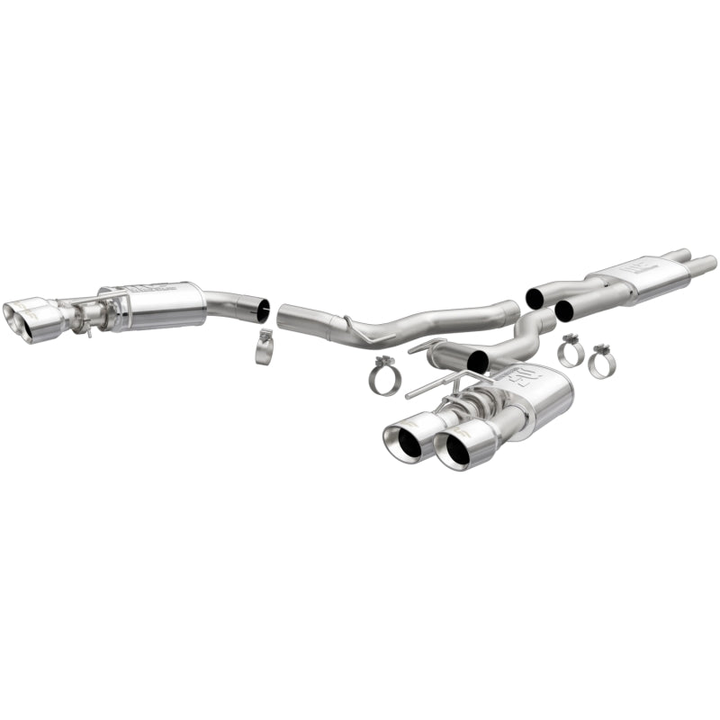 MagnaFlow SYS Cat-Back 2018 Ford Mustang GT 5.0L Street Dual Exit Polished 4in Tips-thumbmail-2