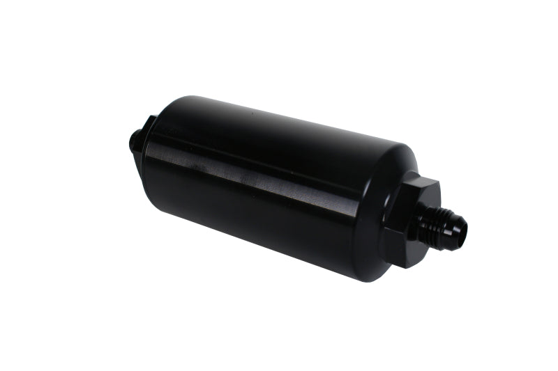Aeromotive In-Line Filter - (AN-6 Male) 40 Micron Stainless Mesh Element Bright Dip Black Finish-thumbmail-2
