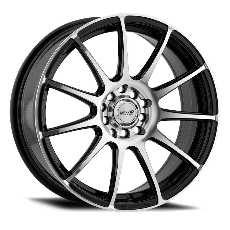 Maxxim Champ 15x6.5 10x100/114.3 ET38 Machined Face / Gloss Black-thumbmail-1