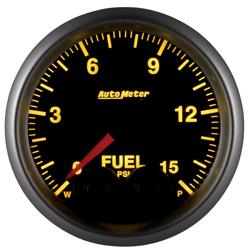 AutoMeter Gauge Fuel Press 2-1/16in. 15PSI Stepper Motor W/Peak & Warn Elite-thumbmail-3