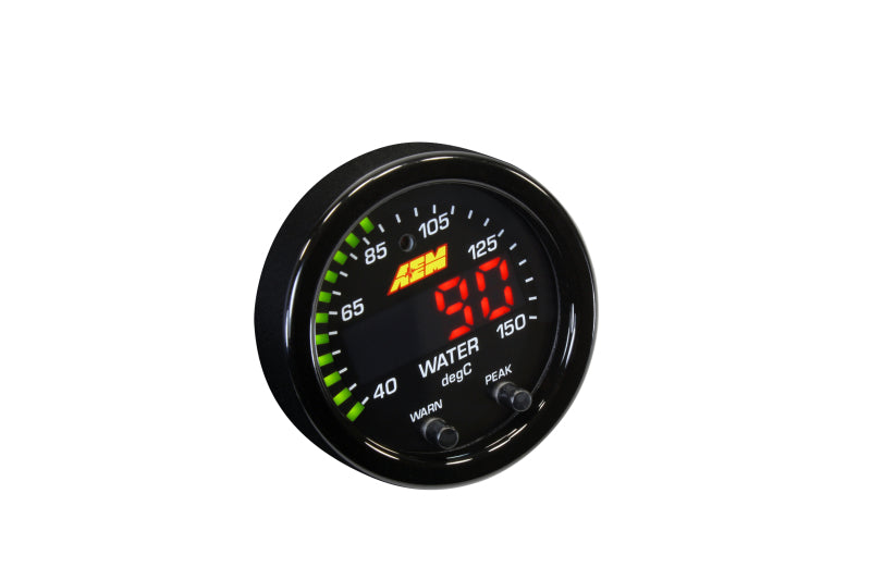 AEM X-Series Temperature 100-300F Gauge Kit (ONLY Black Bezel and Water Temp. Faceplate)-thumbmail-6