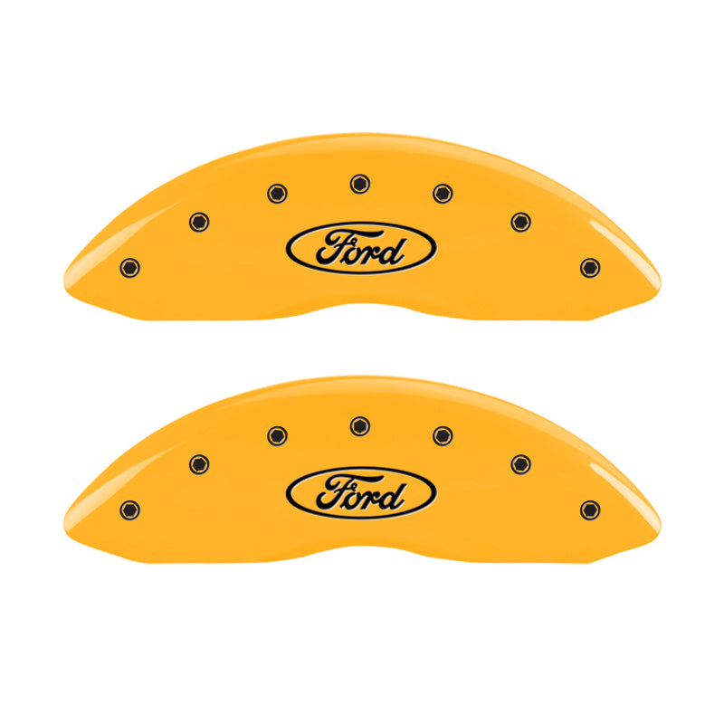 MGP 4 Caliper Covers Engraved Front & Rear MGP Yellow finish black ch-thumbmail-2