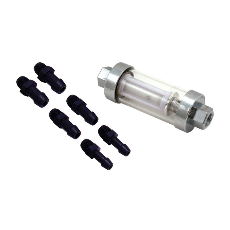 Spectre Premium Clearview Fuel Filter (Incl. 1/4in. / 5/16in. / 3/8in. Barb Fittings)-thumbmail-1