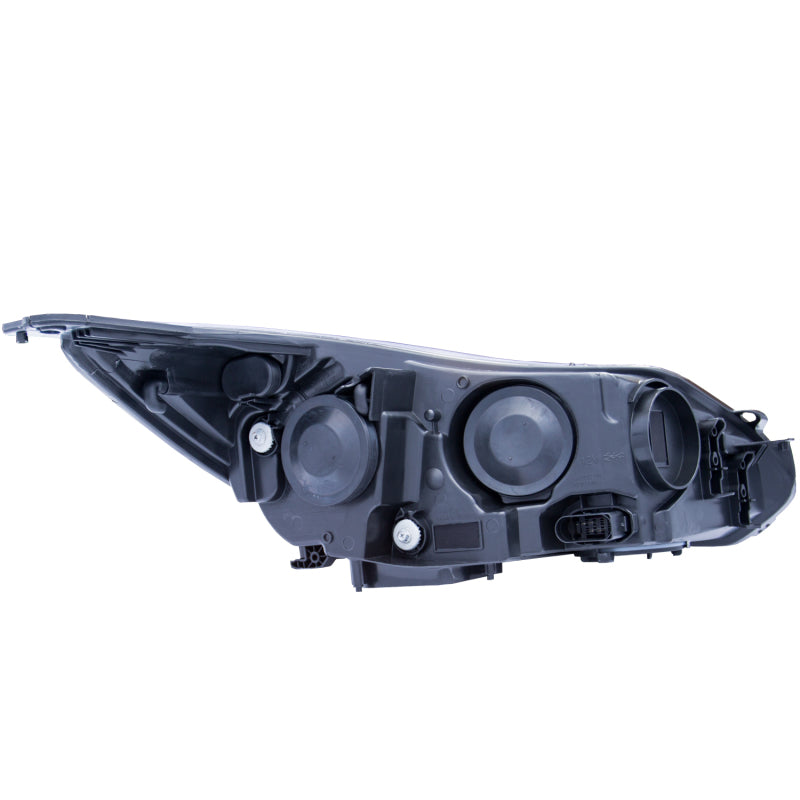 ANZO 2012-2014 Ford Focus Projector Headlights w/ Plank Style Design Black-thumbmail-4