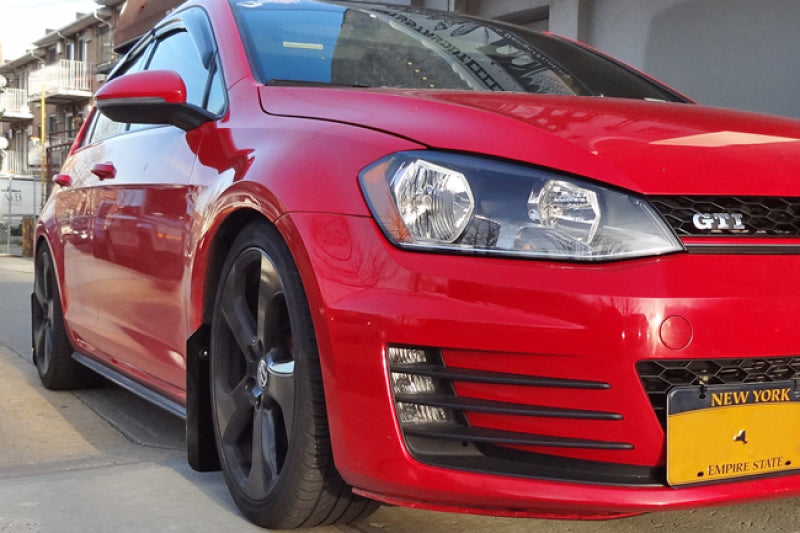 Rally Armor 15-21 VW Golf/GTI/TSI Red UR Mud Flap w/ White Logo-thumbmail-3