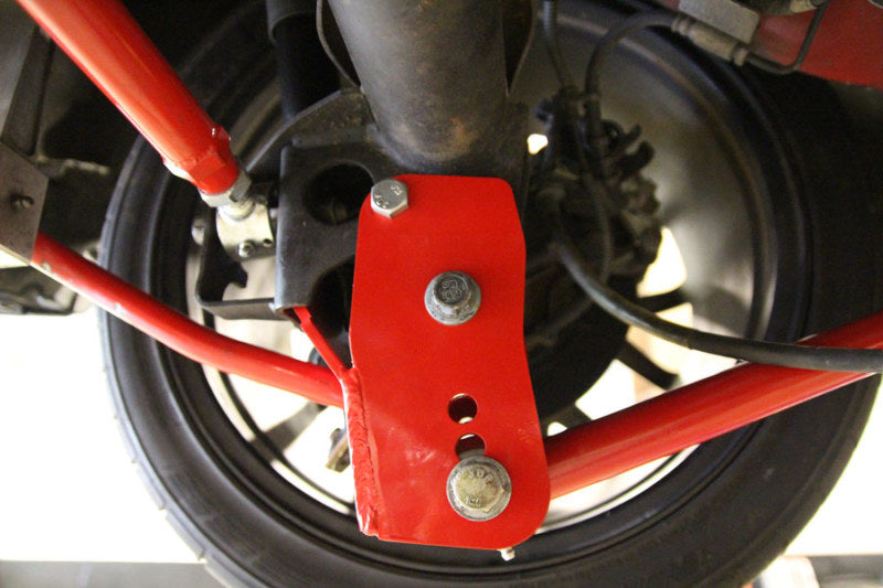 UMI Performance 05-14 Ford Mustang Rear Control Arm Relocation Brackets- Bolt In-thumbmail-3