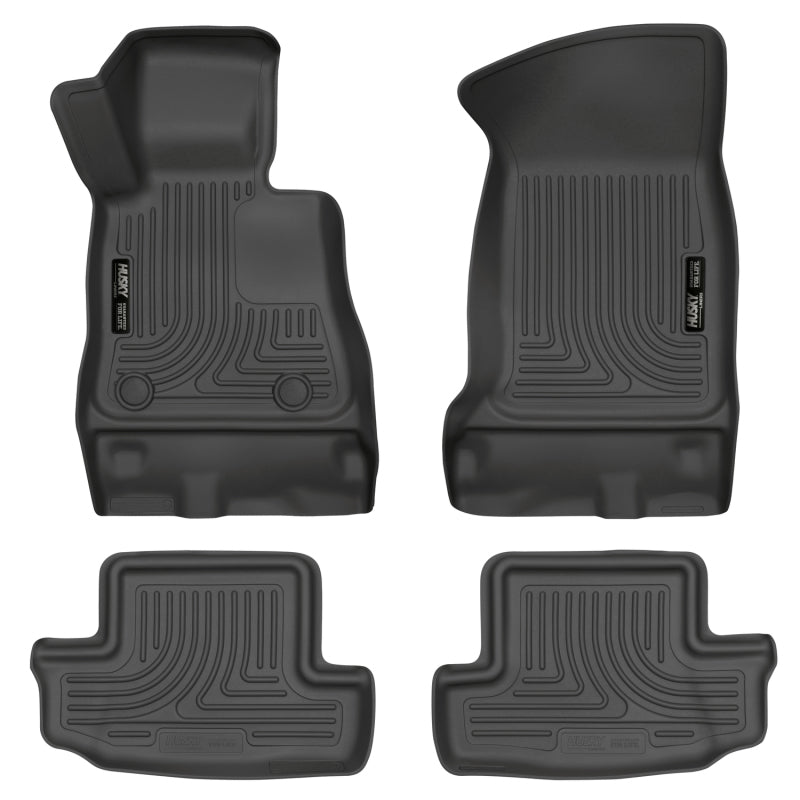 Husky Liners 16-17 Chevy Camaro WeatherBeater Front and Second Row Black Floor Liners-thumbmail-1