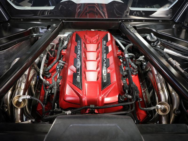 aFe Twisted 304SS Header 2020 Chevy Corvette (C8) 6.2L V8 - Brushed-thumbmail-2