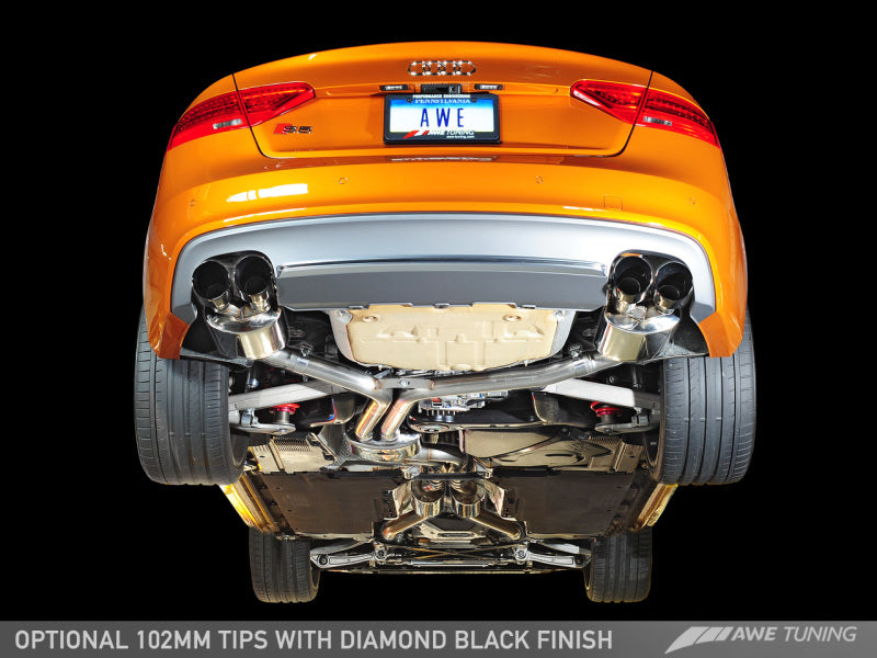 AWE Tuning Audi B8.5 S5 3.0T Touring Edition Exhaust System - Diamond Black Tips (90mm)-thumbmail-7