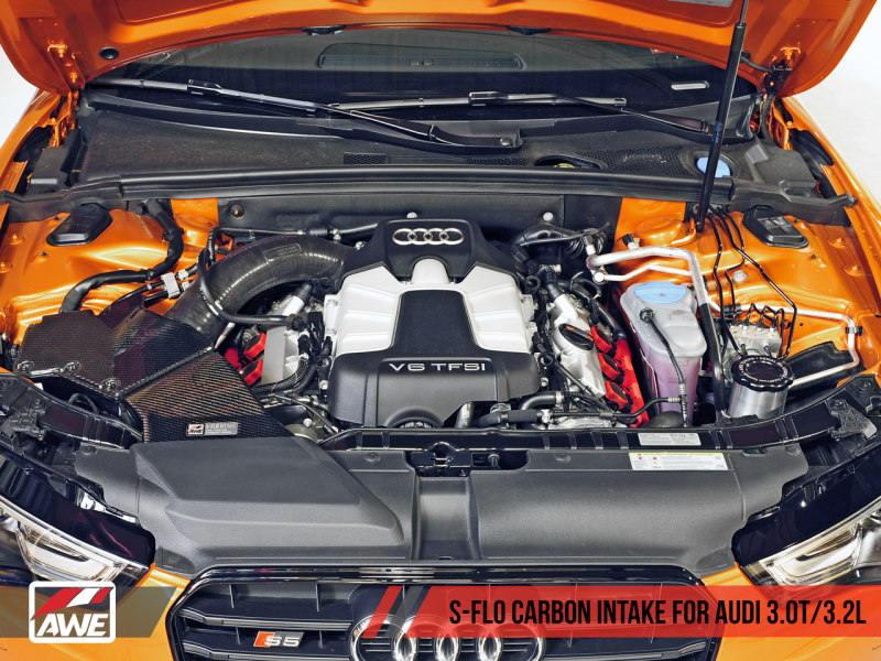 AWE Tuning Audi S-FLO Carbon Intake for B8 3.0T / 3.2L-thumbmail-1