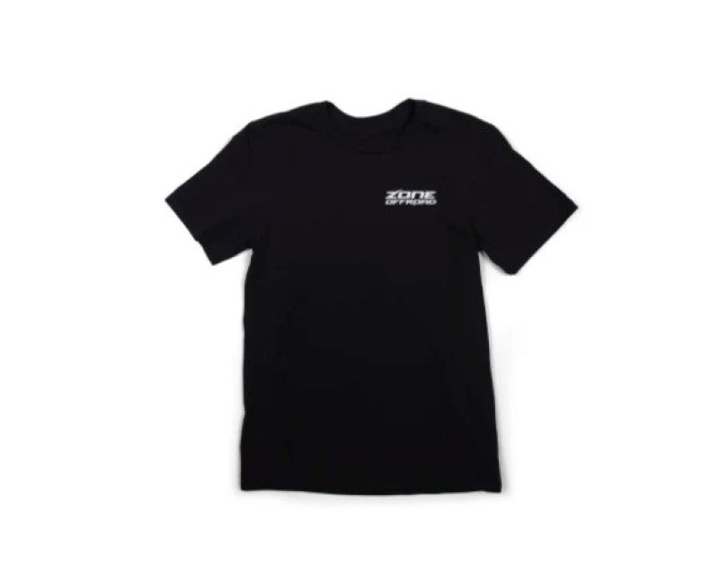Zone Offroad Black Premium Cotton T-shirt - Green Logo - 2XL-thumbmail-1