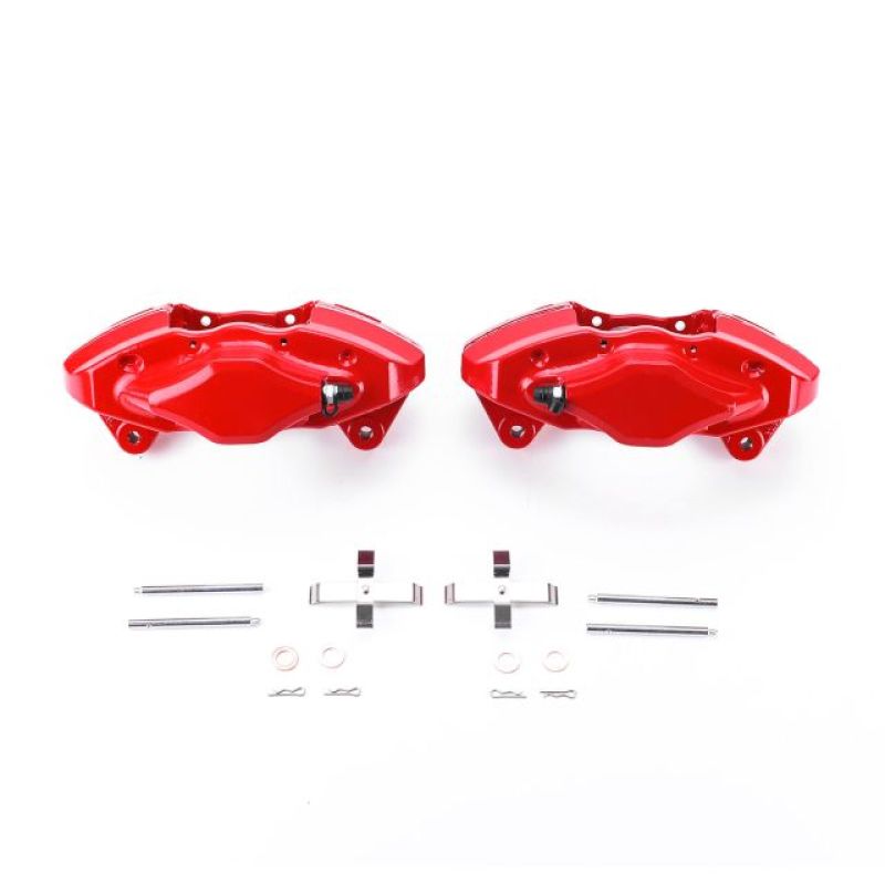 Power Stop 08-14 Subaru Impreza Rear Red Calipers w/o Brackets - Pair-thumbmail-1