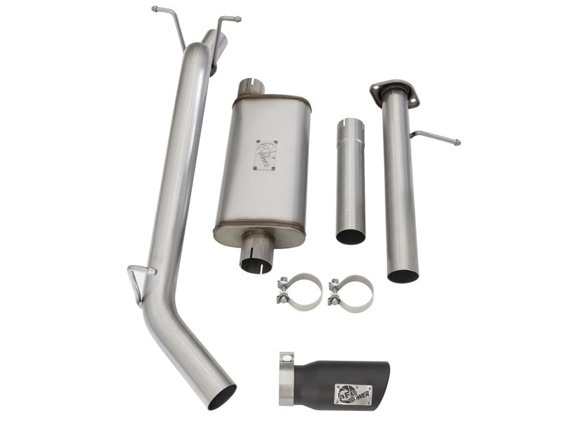 aFe Mach Force-XP Exhaust 3in CB SS 15-17 GM Colorado/Canyon 2.5L/3.6L Side Exit w/ Black Tip-thumbmail-6