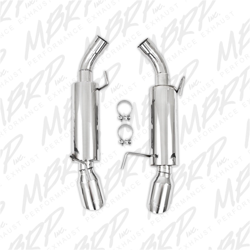 MBRP 05-10 Ford Mustang GT 5.0/Shelby GT500 Dual Mufflers Axle Back Split Rear T304-thumbmail-5