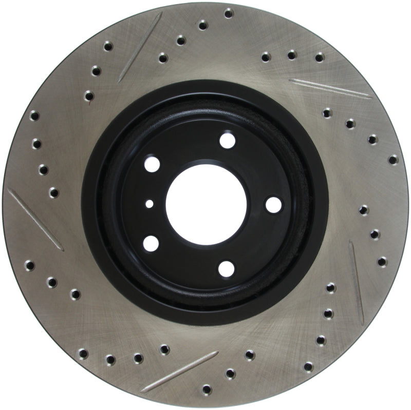 StopTech 06-07 350Z / 05-07 G35 exp Sport/ 06-07 G35X SportStop Slotted & Drilled Front Left Rotor-thumbmail-5