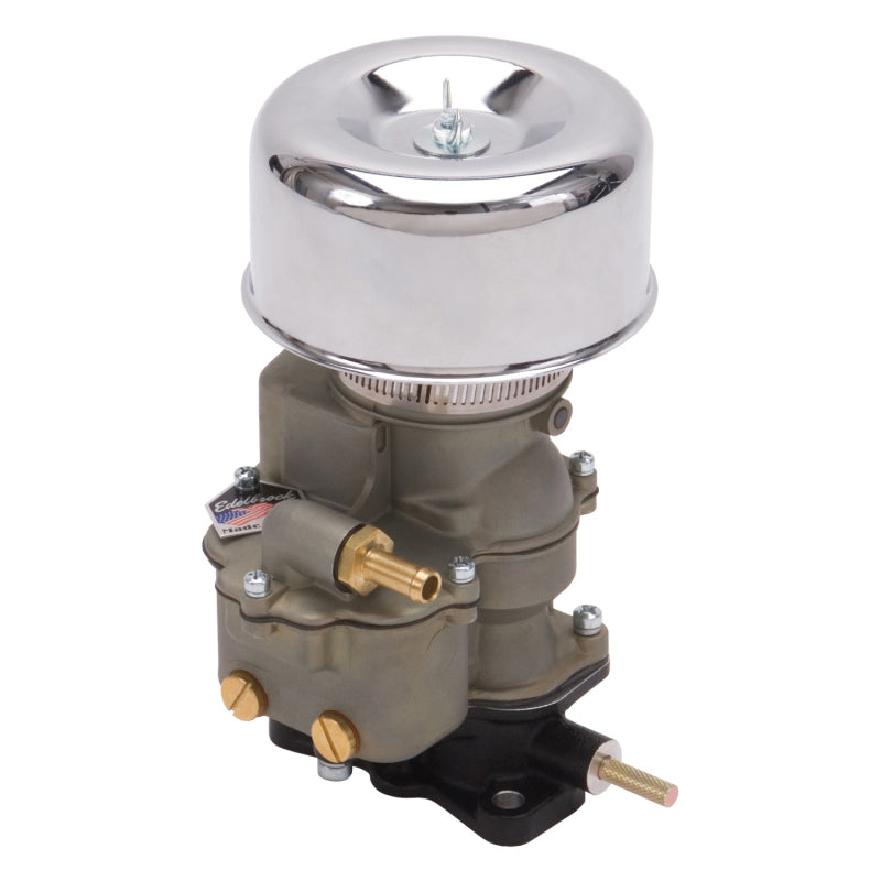 Edelbrock Air Cleaner 94 Series Round Steel Top 4 65In Dia X 3 125In 2 63In ID Raised Base Chrome-thumbmail-5