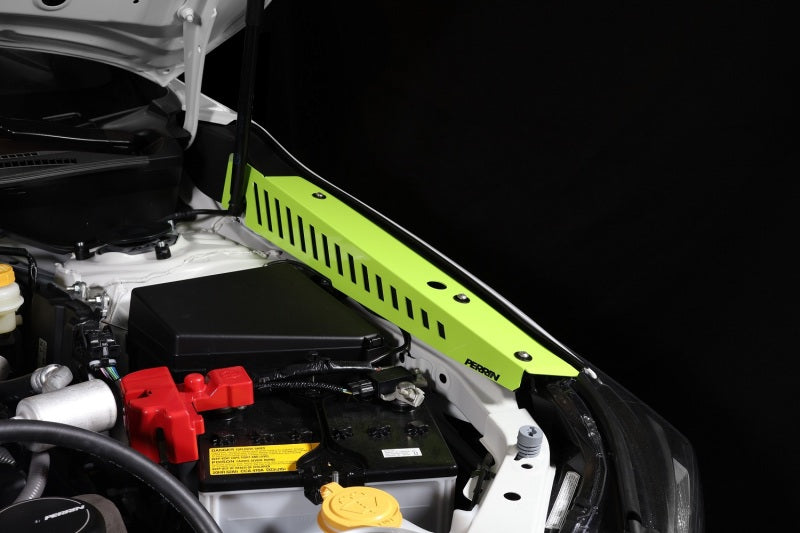 Perrin 22-23 Subaru WRX Fender Shroud Set - Neon Yellow-thumbmail-2