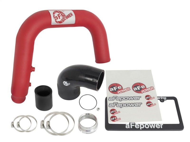 aFe BladeRunner 2.5in Red IC Tube Hot Side w/ Coupling & Clamp Kit 2016 GM Colorado/Canyon 2.8L-thumbmail-6