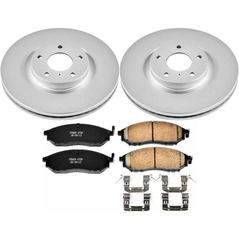 Power Stop 08-12 Infiniti EX35 Front Z17 Evolution Geomet Coated Brake Kit-thumbmail-1