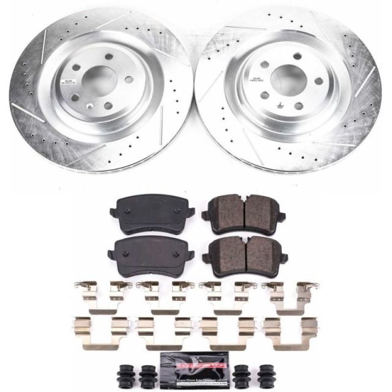 Power Stop 16-18 Audi A7 Quattro Rear Z23 Evolution Sport Brake Kit-thumbmail-1