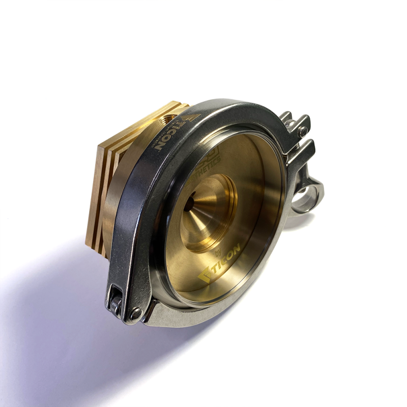 Ticon Industries Tig Aesthetics 3in Universal Vband Heat Sink w/ Purge - Tellurium Copper-thumbmail-1