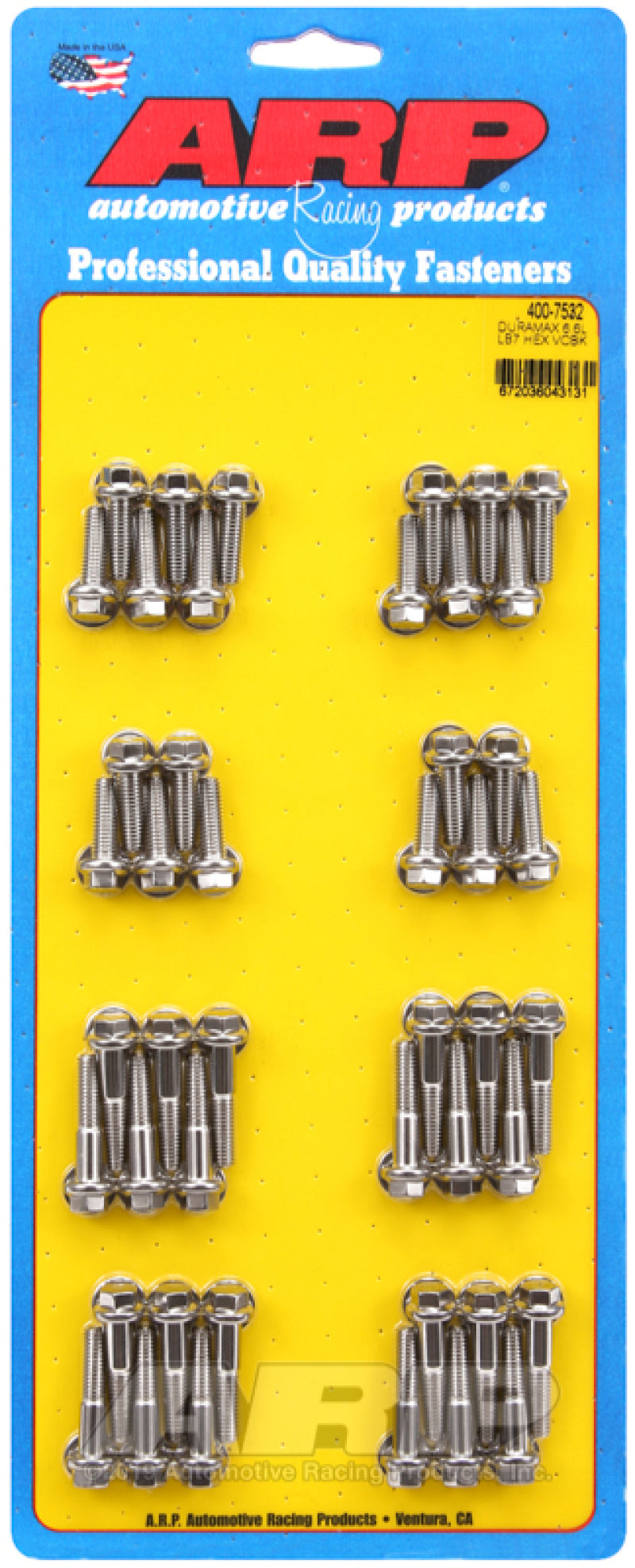 ARP Duramax 6.6L Lb7 Hex Valve Cover Bolt Kit - Polished Stainless Steel-thumbmail-1