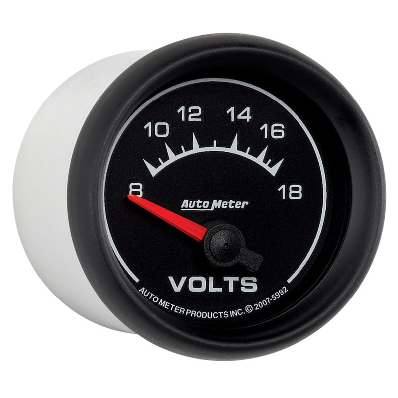 Autometer Euro-Style 2-1/16in 8-18V Short Sweep Electronic Voltmeter Gauge-thumbmail-2