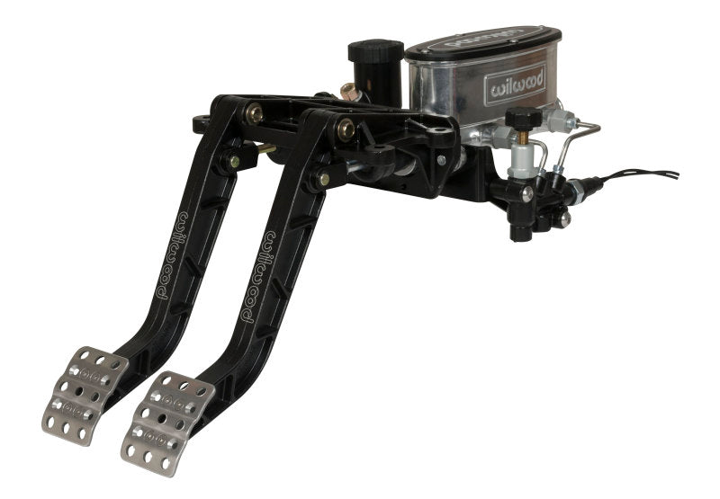 Wilwood Adjustable-Tandem Dual Pedal - Brake / Clutch - Fwd. Swing Mount - 6.25:1 - Black E-Coat-thumbmail-1