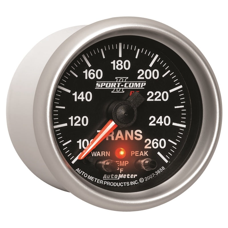 Autometer Elite 52.4mm 100-260F Transmission Temprature Peak & Warn w/ Electronic Control Gauge-thumbmail-3