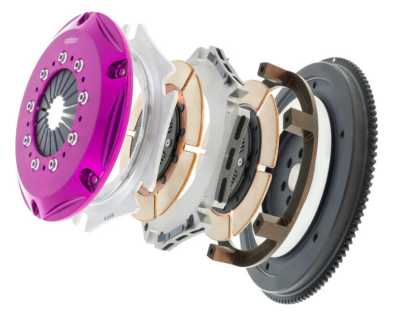 Exedy 1989-1993 Nissan Skyline GTR L6 Hyper Twin Cerametallic Clutch Sprung Center Disc Push Type-thumbmail-2