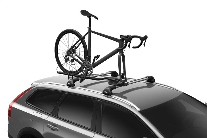 Thule FastRide Fork-Mount Roof Bike Rack (For Quick-Release Bikes/Adapter Req. for Thru-Axle) - Blk-thumbmail-3