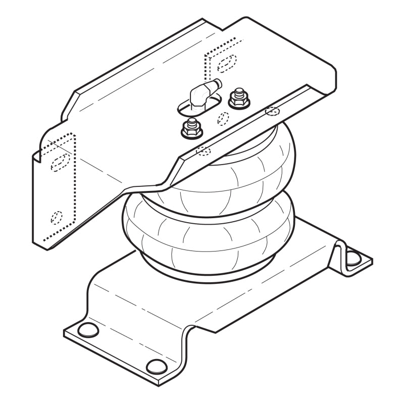 Firestone Ride-Rite Air Helper Spring Kit Rear Ford F550 / Ram 4500/5500 (W217602404)-thumbmail-2