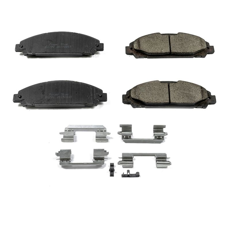 Power Stop 15-19 Ford Mustang Front Z17 Evolution Ceramic Brake Pads w/Hardware-thumbmail-1
