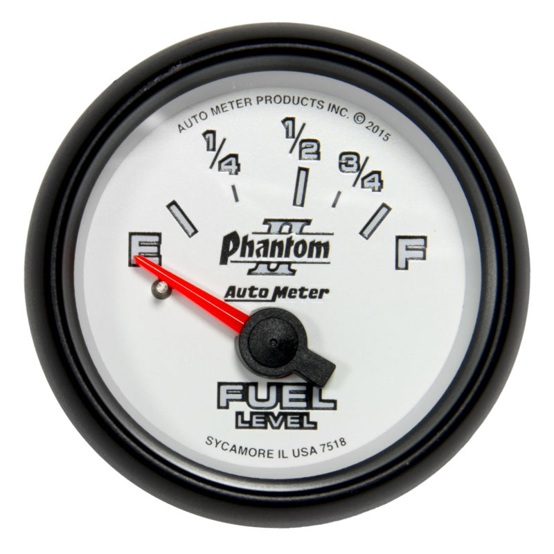 Autometer Phantom II Gauge Fuel Level 2 1/16in 16e To 158f Elec Phantom II-thumbmail-1