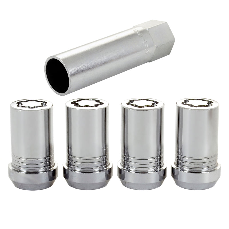 McGard Wheel Lock Nut Set - 4pk. (Tuner / Cone Seat) M14X1.5 / 22mm Hex / 1.648in. Length - Chrome-thumbmail-2