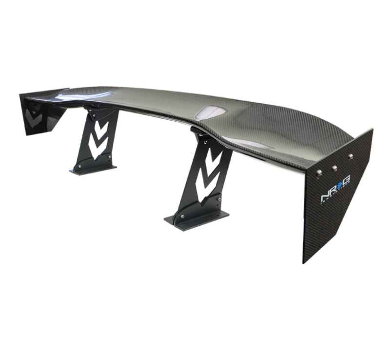 NRG Carbon Fiber Spoiler - Universal (59in.) NRG Logo Large End Plates-thumbmail-3