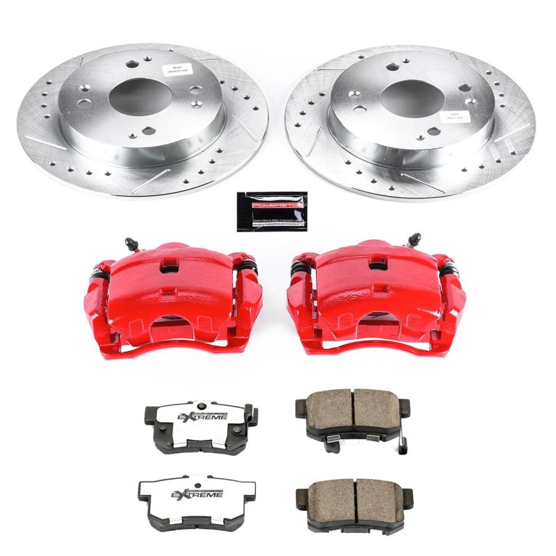 Power Stop 91-97 Honda Accord Rear Z26 Street Warrior Brake Kit w/Calipers-thumbmail-1