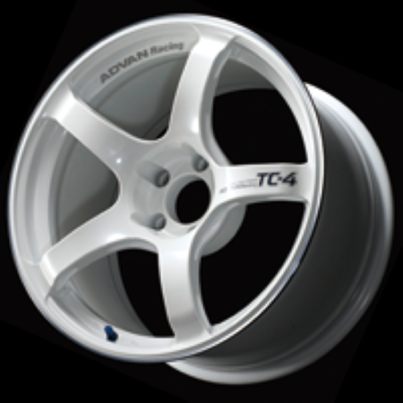Advan TC4 17x7.5 +48 5-114.3 Racing White Metallic & Ring Wheel-thumbmail-1