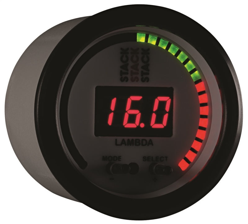 Autometer Stack 52mm Pro-Control Wideband Air/Fuel Ratio (Lambda) Gauge - White