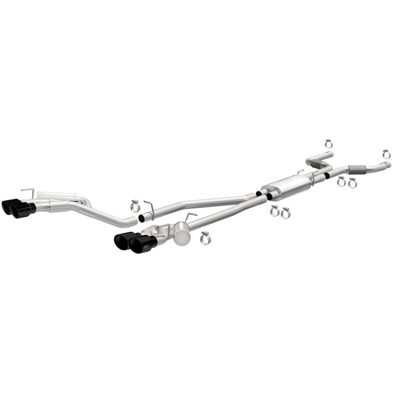 MagnaFlow 20-21 Ford Explorer 3.0L V6 Dual Exit Quad Black Chrome Tip Street Series Cat-Back Exhaust-thumbmail-1