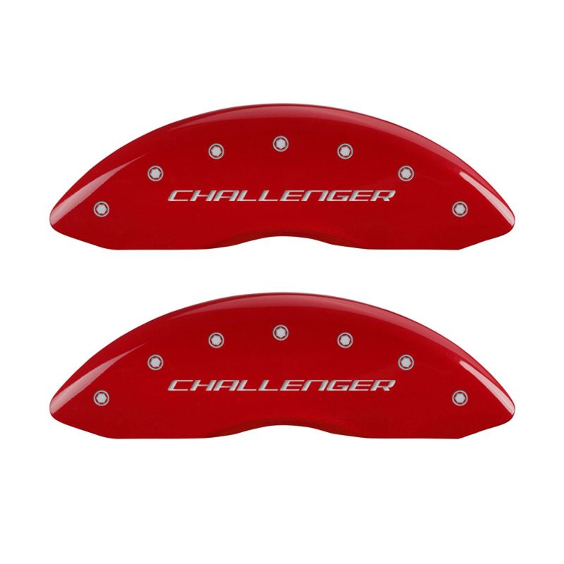 MGP 4 Caliper Covers Engraved Front Block/Challenger Engraved Rear Vintage Style/RT Red fnsh slvr ch-thumbmail-1