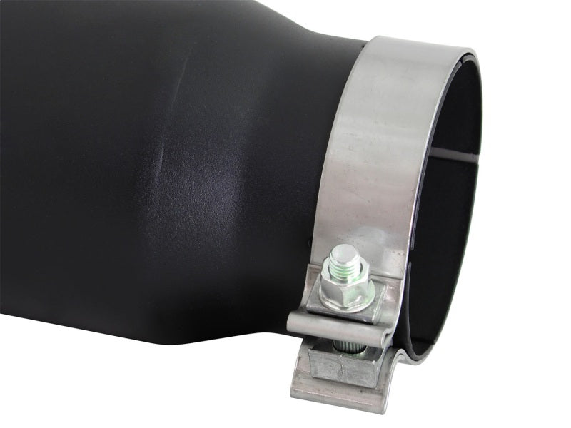 aFe Diesel Exhaust Tip Bolt On Black 4in Inlex x 5in Outlet x 15in-thumbmail-2