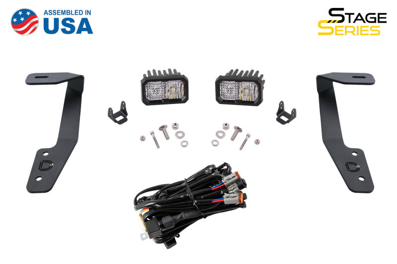 Diode Dynamics 18-21 Subaru Crosstrek Sport SS3 LED Ditch Light Kit - Yellow Combo-thumbmail-6