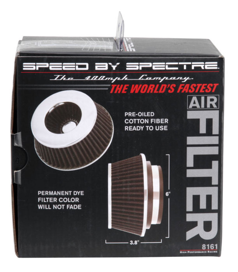 Spectre Adjustable Conical Air Filter 2-1/2in. Tall (Fits 3in. / 3-1/2in. / 4in. Tubes) - Black-thumbmail-7