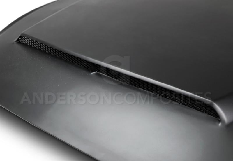 Anderson Composites 2015-2017 Ford Mustang (Excl. GT350/GT350R) Super Snake Style Hood Fiberglass-thumbmail-2