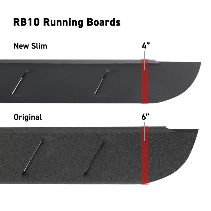 Go Rhino RB10 Slim Running Boards - Universal 80in. - Tex. Blk-thumbmail-5